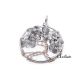 Pandantiv Tree of life quartz fumuriu