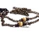 Lantisor ochelari din bronz si cat eye galben