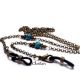 Lantisor ochelari bronz si agate crazy lace blue