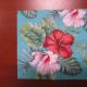 servetel 25-25 cm trandafir japonez hibiscus
