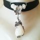chocker cu pandant  vita de vie si cristal