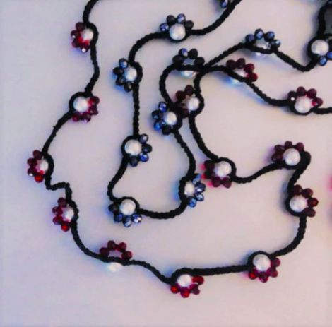 Bratara-Colier Boho 2n1 crosetate