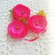set brose flori martisoare roz intens