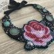 Colier statement Red Rose