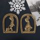 Set doua placute pentru toaleta din alama