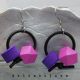 Cercei statement handmade - contemporan - geometri