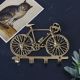 Cuier bicicleta din otel auriu