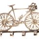 Cuier bicicleta din otel auriu