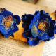 Colier statement Flowers are blue