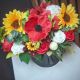 Aranjament floral vaz din ceramic