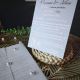 Invitaie nunt elegant cu perle