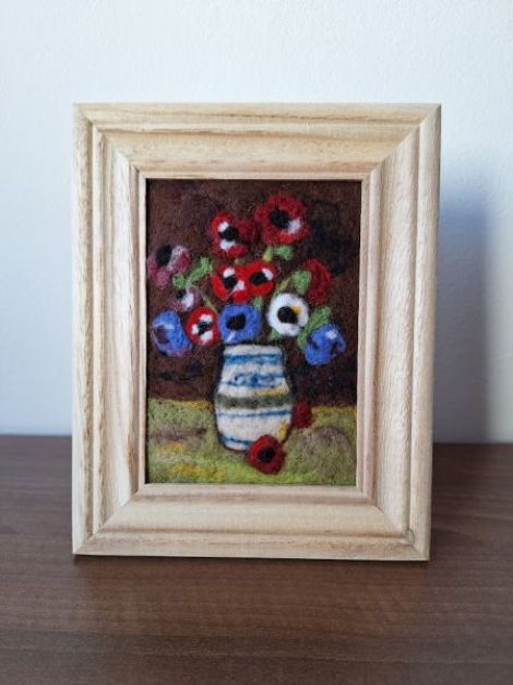 Anemone tablou impaslit inspiratie Luchian