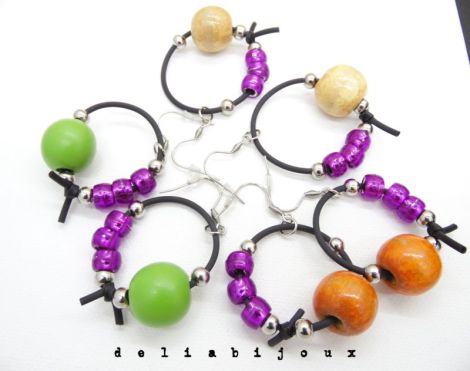 Cercei statement handmade - contemporani - geometr