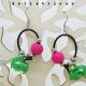 Cercei statement handmade unicat - PET-uri plasti
