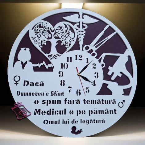 Ceas de perete personalizatdoctor ginecolog
