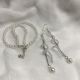 Set bijuterii handmade  -pentru mireasa sau ocazii