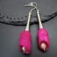 Cercei handmade statement unicat - coconi matase 