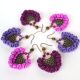 Cercei boho purple