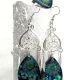 Set bijuterii handmade unicat din rain i flori 
