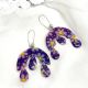 Cercei handmade unicat din rin epoxidic  - cu 