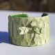 Bratara piele Be Precious Tea Green Unicat