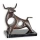 Taur-statueta moderna din bronz 
