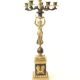 Candelabru cu sase brate din bronz masiv