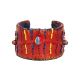 Bratara piele Red Croco Fantasy Unicat