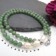 Colier handmade - aventurin si perle cultura cod1