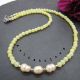 Colier handmade - jad si perle cultura cod1045