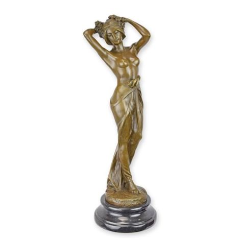 Femeie seminud-statueta din bronz