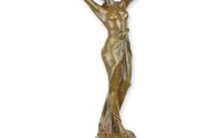 Femeie seminud-statueta din bronz