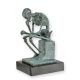 Skeleton ganditor-statueta din bronz 