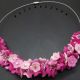 Colier handmade statement -floral - foamiran cod1