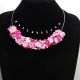 Colier handmade statement -floral - foamiran cod1
