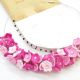 Colier handmade statement -floral - foamiran cod1