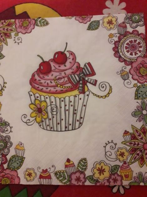 Muffin and Flowers