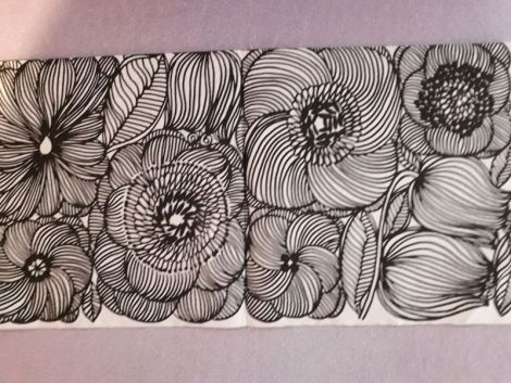 Stylish Black Flowers