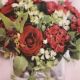 Hydrangea and Red Rose