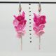 Cercei handmade statement unicat -flori - foamiran