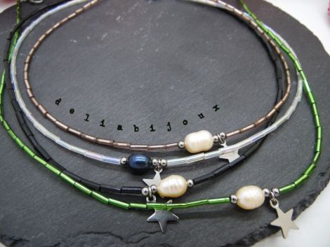 Coliere handmade - perle naturale de cultura si ma