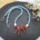 Colier handmade - angelit sidef si perle cultura 