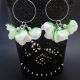 Cercei statement handmade unicat - PET-uri plasti