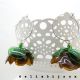 Cercei statement handmade unicat - PET-uri plasti