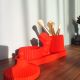 Set decorativ rosu mat