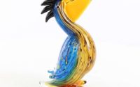 Pelican-figurina din sticla Murano