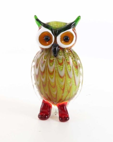 Bufnita-figurina din sticla Murano