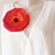 brosa floare rosie gigant 16 cm
