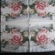 servetel intreg trandafiri rose vintage