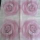 servetel intreg trandafir rose vintage